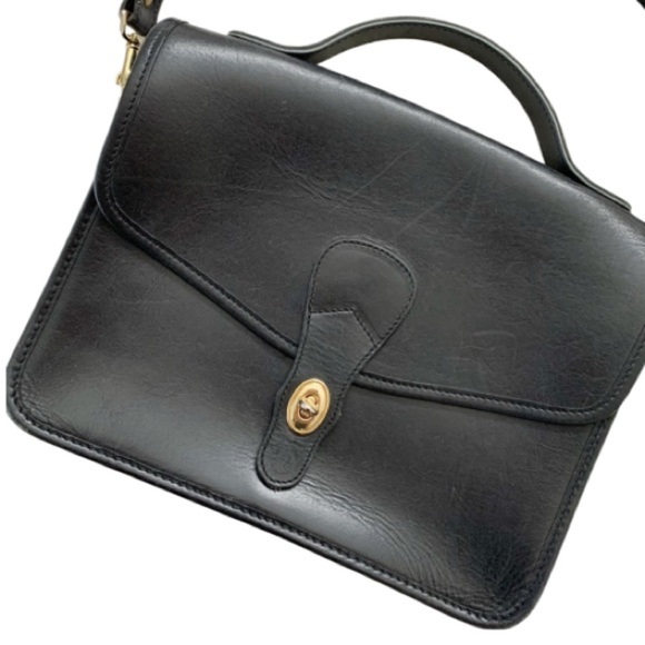 Michael Green Vintage 80’s Messenger Bag Black Shoulder Bag Unisex Y2K - Picture 2 of 15